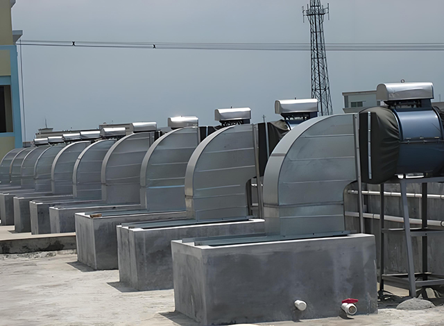 Применение серии RVE32 в системе вентиляторов котла